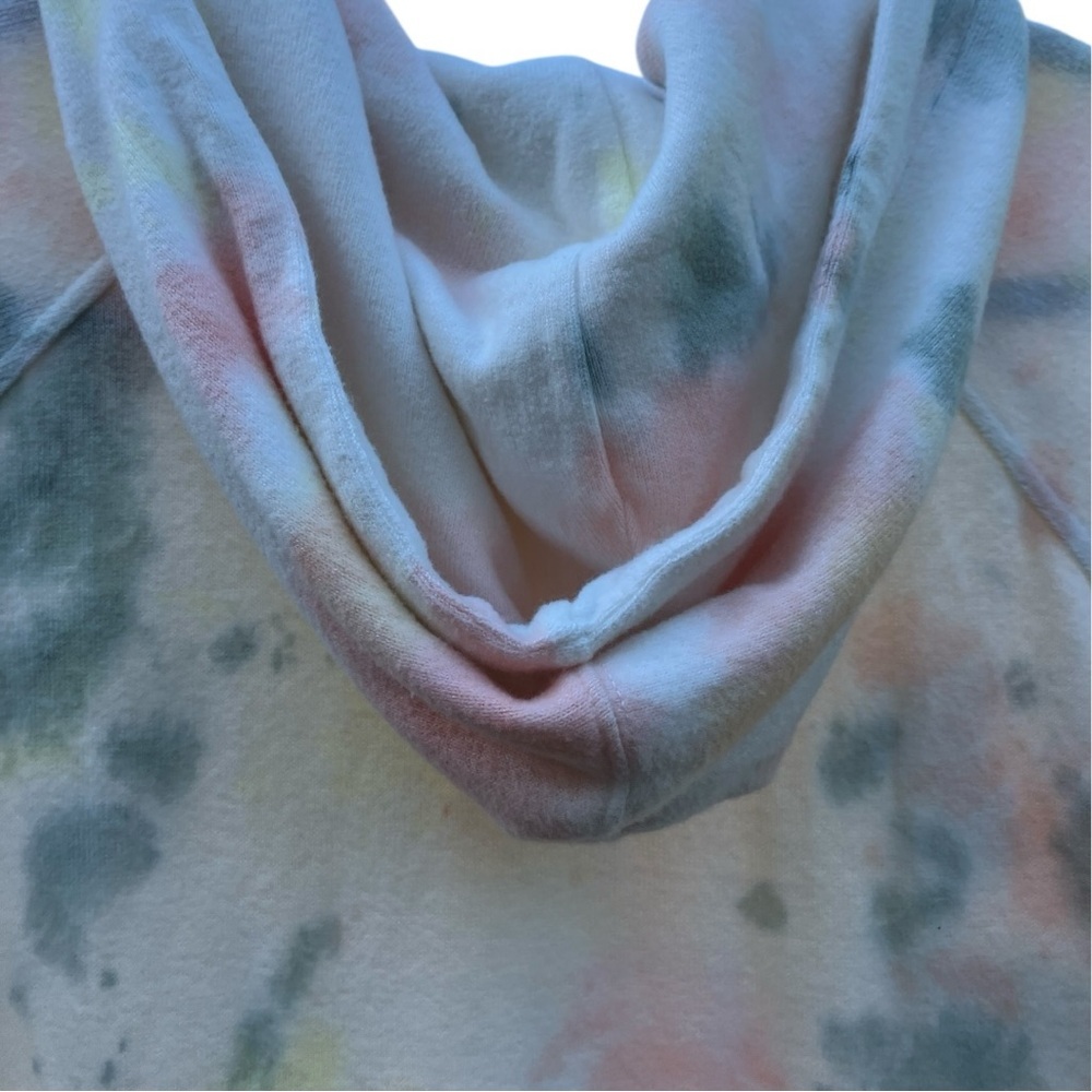 NWT Volcom Tie-Dye Pullover Hoodie Soft Lived-In Lounge Sweatshirt, Women’s MED - Picture 6 of 8